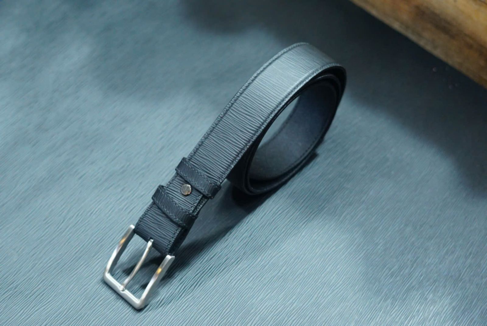 Bespoke leather belt – commission 9 Recent bespoke leather belt commission 9 from the DVIL workshop