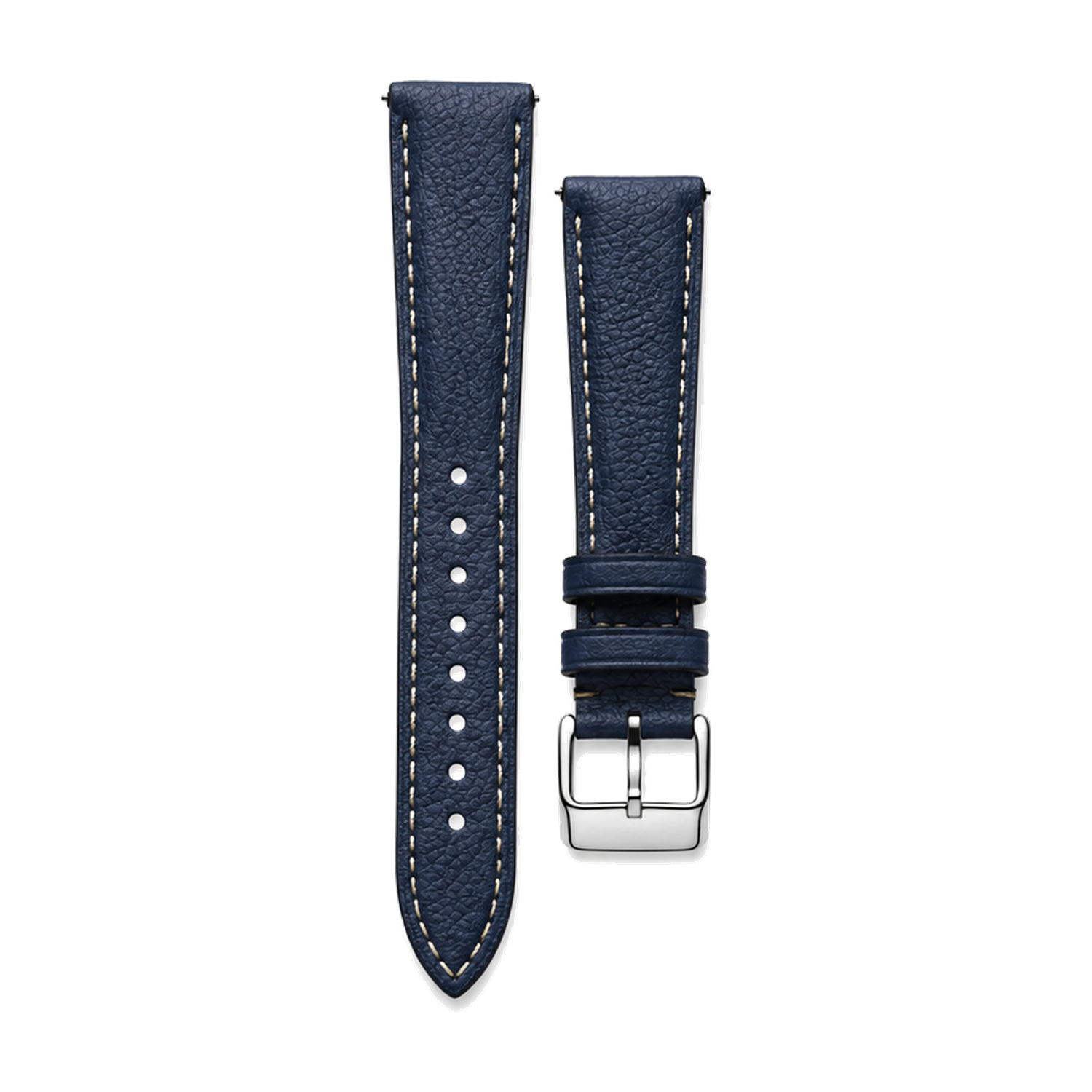 Heritage Stitched watch strap style — custom handmade leather