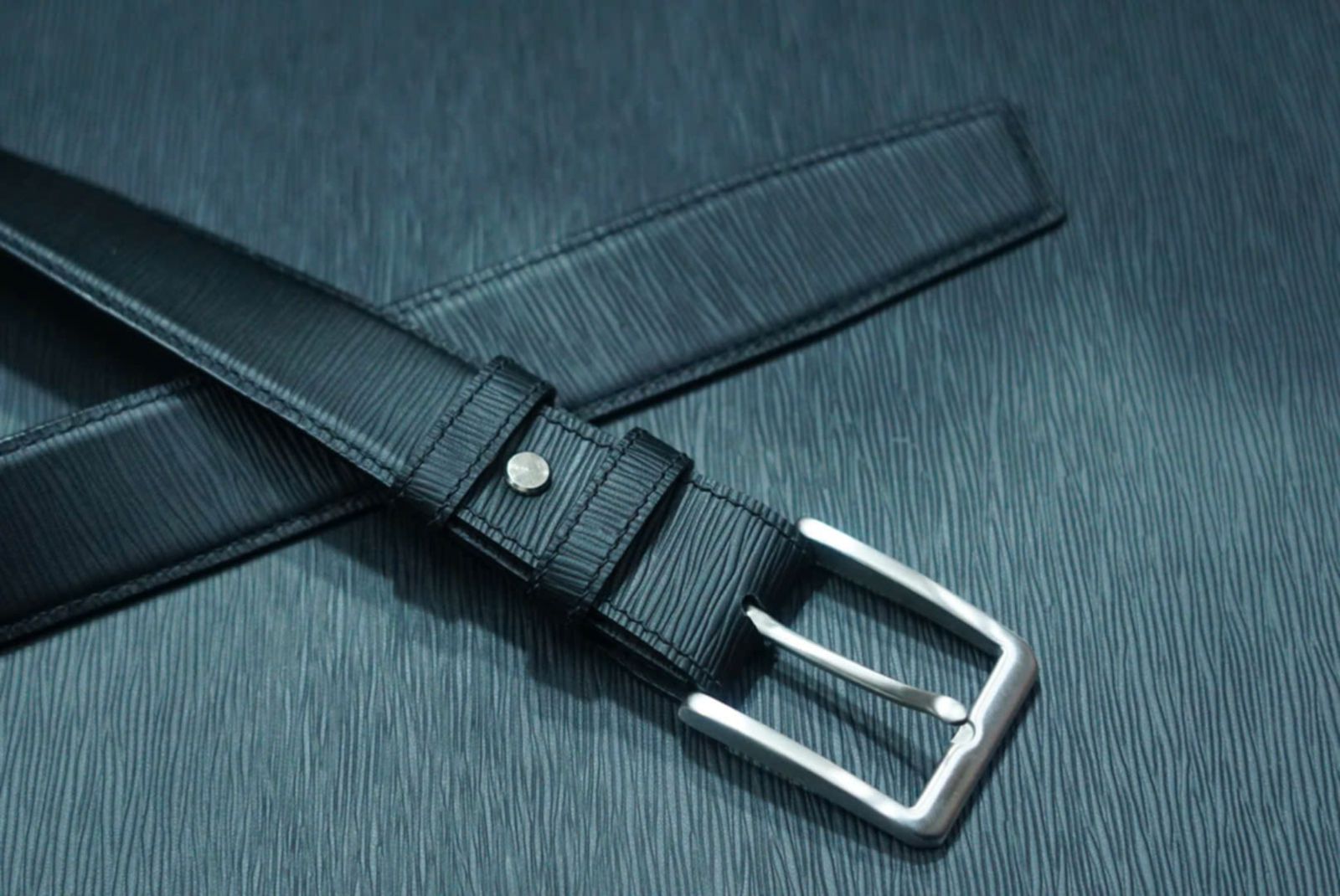 Bespoke leather belt – commission 12 Recent bespoke leather belt commission 12 from the DVIL workshop