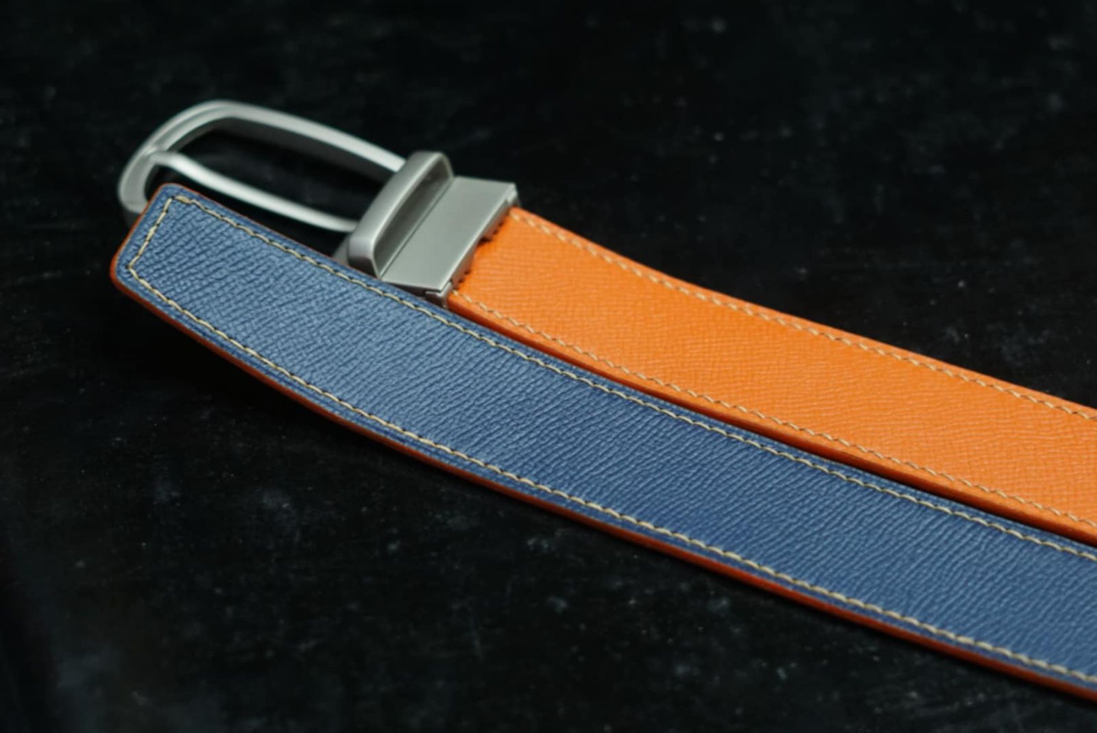 Bespoke leather belt – commission 7 Recent bespoke leather belt commission 7 from the DVIL workshop