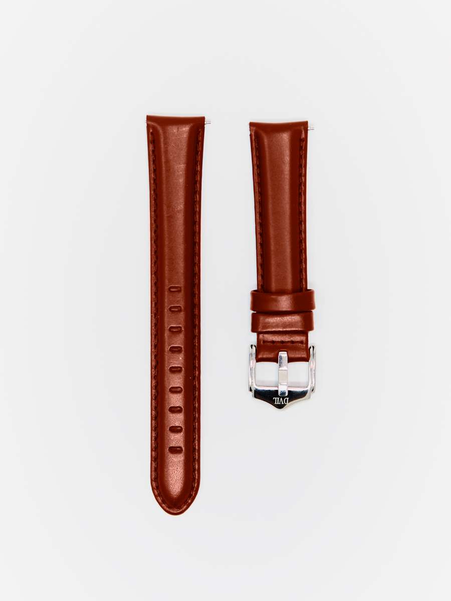 Oil Waxed Classic American Crazy Horse Leather — Brown Syrup Watch Strap